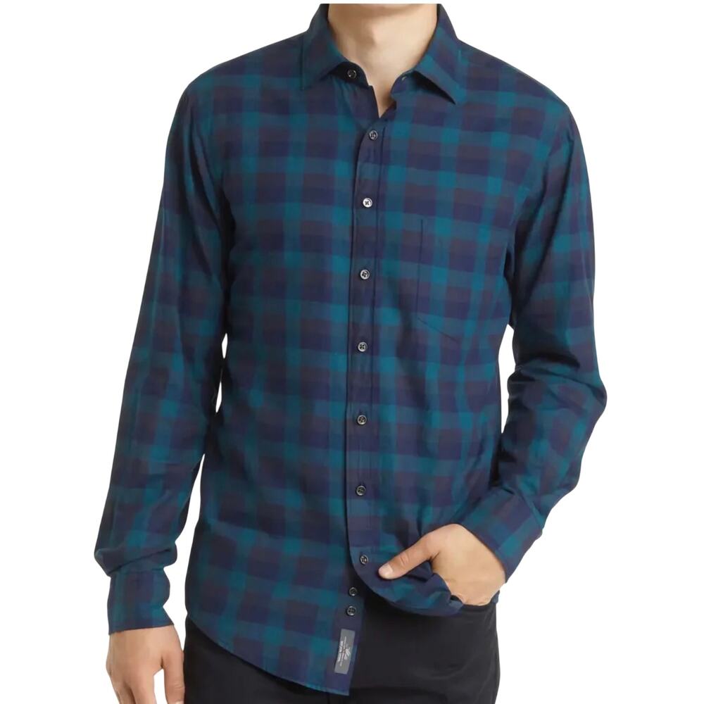 Rodd & Gunn Mt. Thomas Sports Fit Plaid Shirt, Italian 100% Cotton, Men's Medium